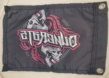 DuneRats® Pink Skull Custom ATV, UTV, MC Safety Whip Flag 12"x18" with Grommets