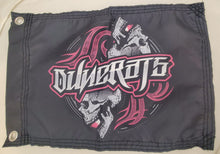 DuneRats® Pink Skull Custom ATV, UTV, MC Safety Whip Flag 12"x18" with Grommets