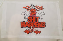 DuneRats® 12"x18" Shit Happens ATV, UTV, MC Safety Whip Flag with Sleeve