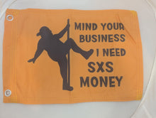 SALE!! Mind Your Business Orange ATV, UTV, MC DuneRats Safety Whip Flag 12"x18" with Grommets