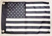 DuneRats ATV, UTV, MC Safety Whip Flag - Black & White USA 12"x18" Flag with Grommets