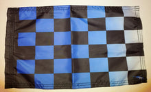DuneRats Custom ATV, UTV, MC Safety Whip Flag 12"x18" Blue Check with Sleeve