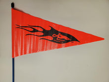 Orange Pennant with DuneRats Logo on 1/4" x 7' Whip Pole + Mounting Bolt
