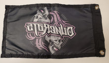 DuneRats Purple Skull Custom ATV, UTV, MC Safety Whip Flag 12"x18" with Grommets