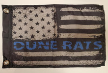 DuneRats Blue USA Custom ATV, UTV, MC Safety Whip Flag 12"x18" with Grommets