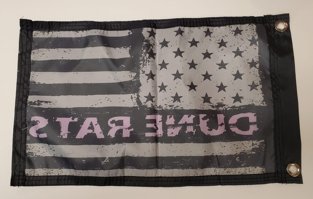 DuneRats Purple USA Custom ATV, UTV, MC Safety Whip Flag 12