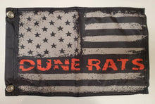 DuneRats Red USA Custom ATV, UTV, MC 12"x18" Safety Whip Flag with Grommets