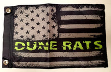 DuneRats Green USA Custom ATV, UTV, MC 12"x18" Safety Whip Flag with Grommets