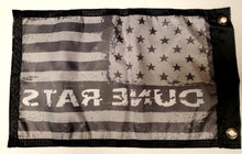 DuneRats Silver/Gray USA Custom ATV, UTV, MC Safety Whip Flag 12"x18" with Grommets