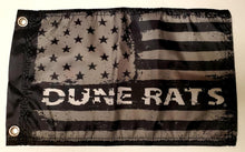 DuneRats Silver/Gray USA Custom ATV, UTV, MC Safety Whip Flag 12"x18" with Grommets