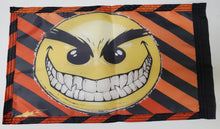 DuneRats® ATV, UTV, MC Safety Whip Flag - 12"x18" Evil Smiley Face with Sleeve
