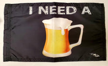 DuneRats Safety Whip Flag - I need a Beer! 12"x18" MC ATV UTV with Sleeve