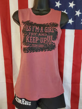 Team Sand "Yes I'm a Girl" Smoked Paprika Women's Tank top - Clothing