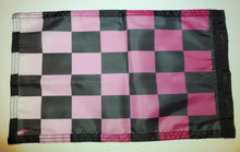 DuneRats Custom ATV, UTV, MC Safety 12"x18" Whip Flag - Pink Check with Sleeve