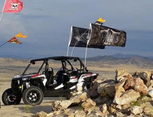 6'x1/2" Fiberglass Pole for Large Flags in White or Black