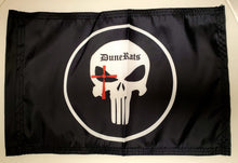 SALE!! DuneRats® ATV, UTV, MC Safety 12"x18" Whip Flag - Punisher Skull with Crosshairs with Sleeve