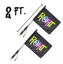 Pair of 2ft Gen2 ROKIT LED Bluetooth and Remote Lighted Whips