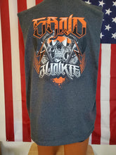 Adult Men's Black Heather Muscle T Style Tank with Sand Junkie #40 Design - Clothing