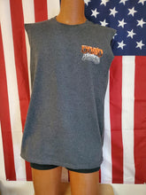 Adult Men's Black Heather Muscle T Style Tank with Sand Junkie #40 Design - Clothing