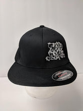Sand Junkie Black Flat Bill Flexfit Hat - Clothing Accessory