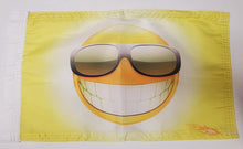 DuneRats® Custom ATV, UTV, MC Safety Whip Flag 12"x18" Smiley Shades with Sleeve