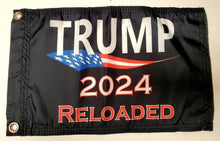 DuneRats Custom ATV, UTV, MC Safety Whip Flag - Trump 2024 Reloaded 12"x18" with Grommets