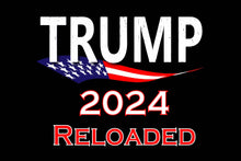 DuneRats Custom ATV, UTV, MC Safety Whip Flag - Trump 2024 Reloaded 12"x18" with Grommets