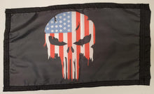 DuneRats® ATV, UTV, MC Safety 12"x18" Whip Flag - Punisher USA Flag with Sleeve