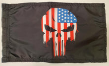 DuneRats® ATV, UTV, MC Safety 12"x18" Whip Flag - Punisher USA Flag with Sleeve