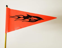 Orange Pennant with DuneRats Logo on 1/4" x 7' Whip Pole + Mounting Bolt