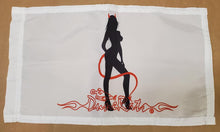 DuneRats Custom Safety Whip Flag - Devil Woman Silhouette 12"x18" with Sleeve