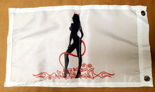 DuneRats Custom Safety Whip Flag - Devil Woman Silhouette 12"x18" with Grommets