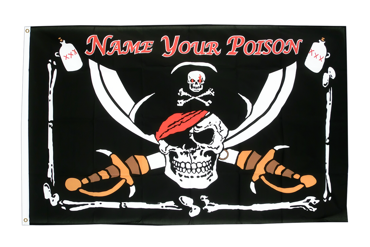 Large 3'x5' Flag for RV, UTV, Sandrail - Name Your Poison – DuneRats
