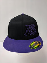 Sand Junkie Purple/Black Snap Back Flat Bill Hat - Clothing Accessory