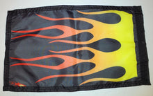 DuneRats Custom ATV, UTV, MC Safety Whip Flag 12"x18" Red Flame with Sleeve