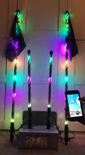 Pair of 4ft Gen2 ROKIT LED Bluetooth and Remote Lighted Whips